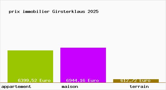 prix immobilier Girsterklaus